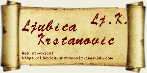 Ljubica Krstanović vizit kartica